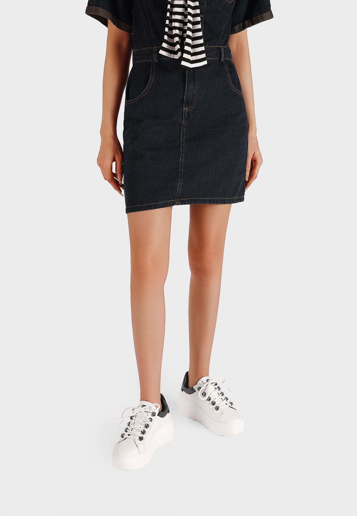 Queen Helena - Sneakers Donna in Similpelle e tessuto Queen Helena - Sneakers Donna in Similpelle e tessuto