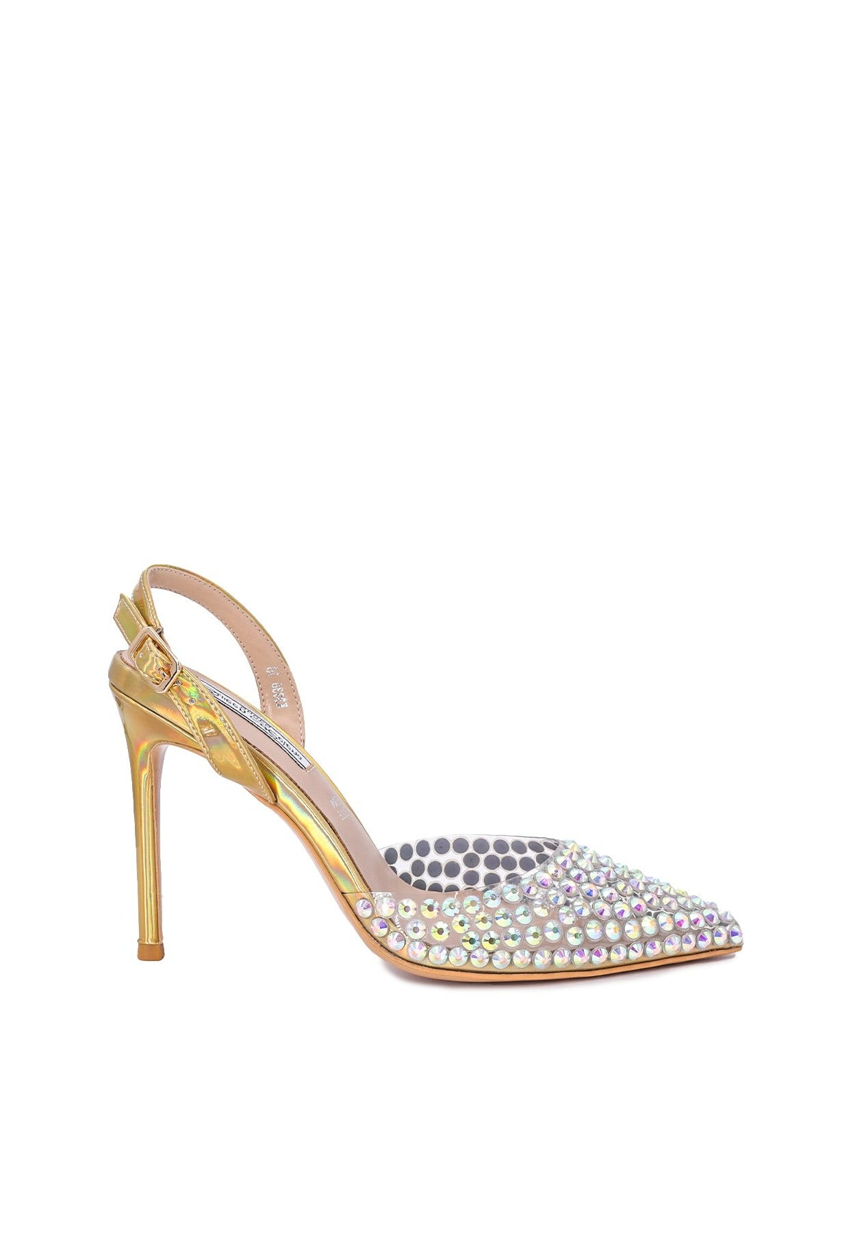 QUEEN HELENA Décolleté Con Strass E Tacco 10cm - Scarpe Eleganti Donna In Pelle, Punta Chiusa - Foto 5