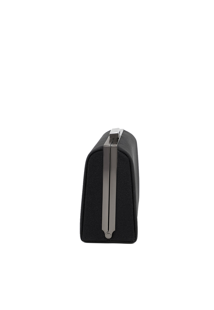 Pochette clutch con tracolla colore nero