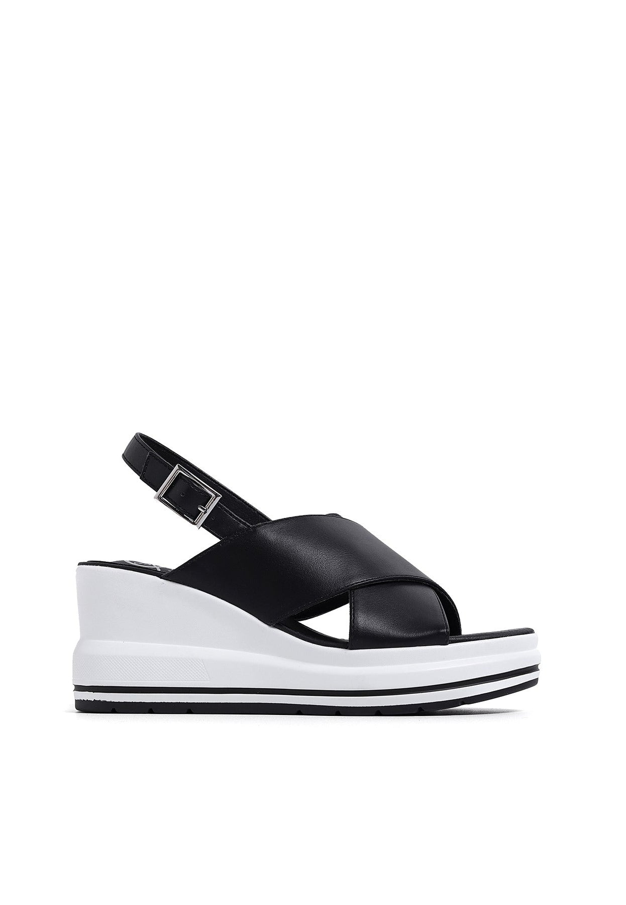 Sandali Zeppa QUEEN HELENA ZM9978 - Tacco 9.5cm In Pelle Sintetica Con Cinturino Alla Caviglia - Foto 5