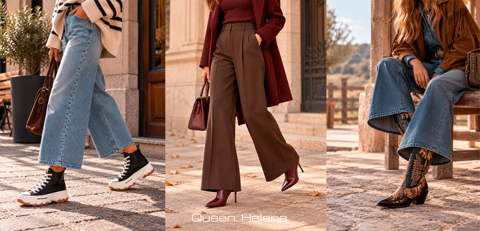 Che scarpe indossare con i pantaloni larghi in autunno e inverno 2026