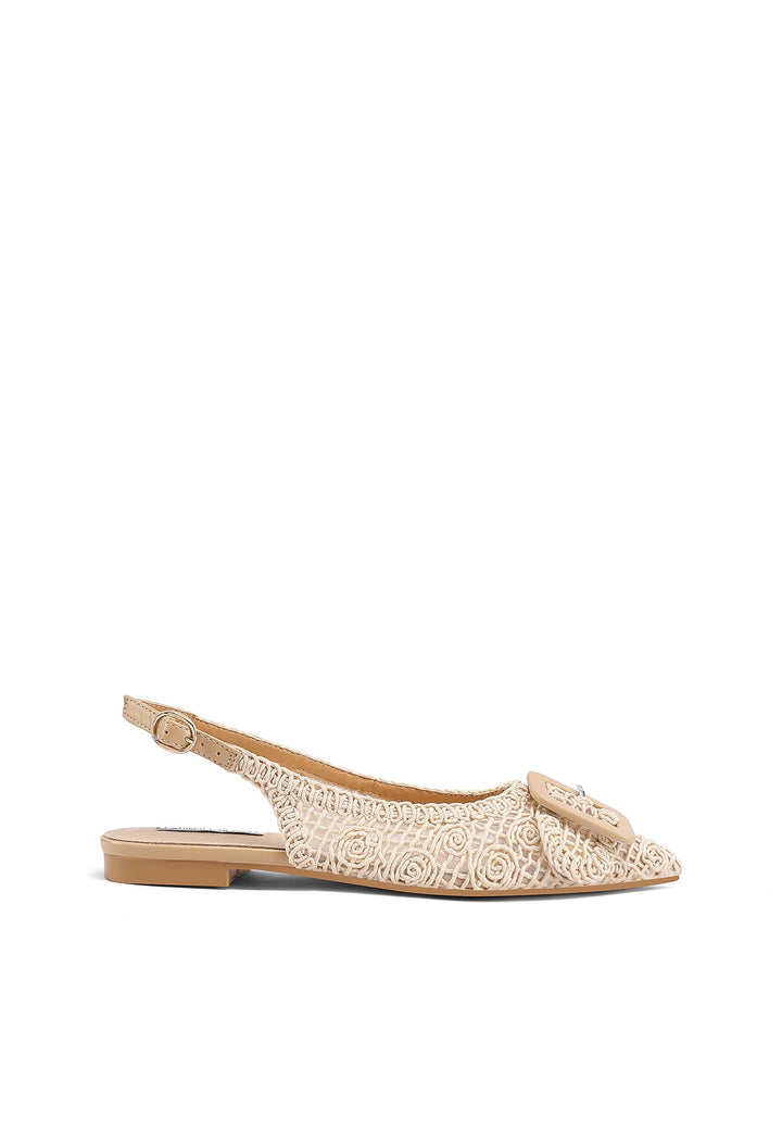 Ballerine con punta affusolata color beige