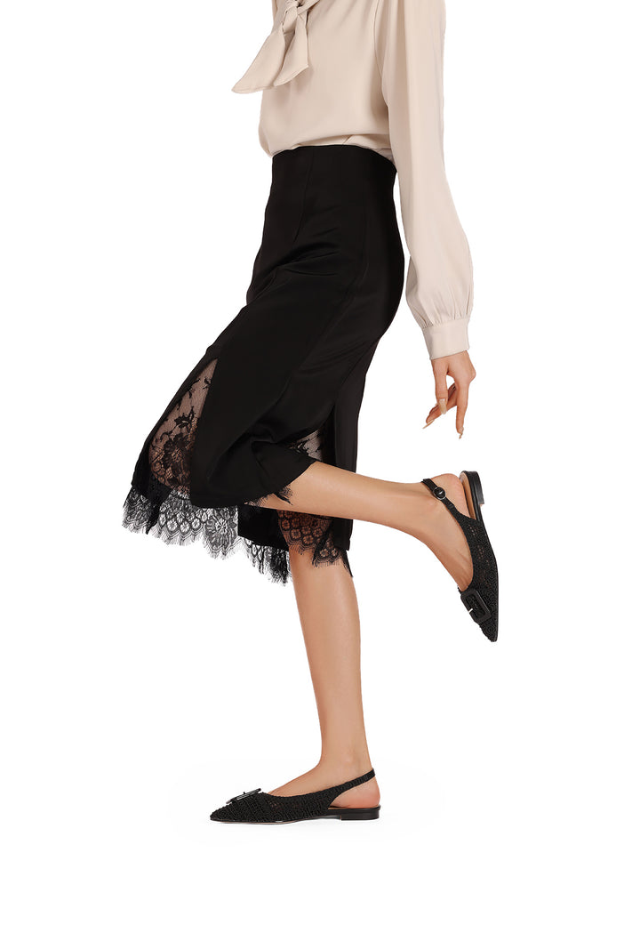 Ballerine con punta affusolata color nero