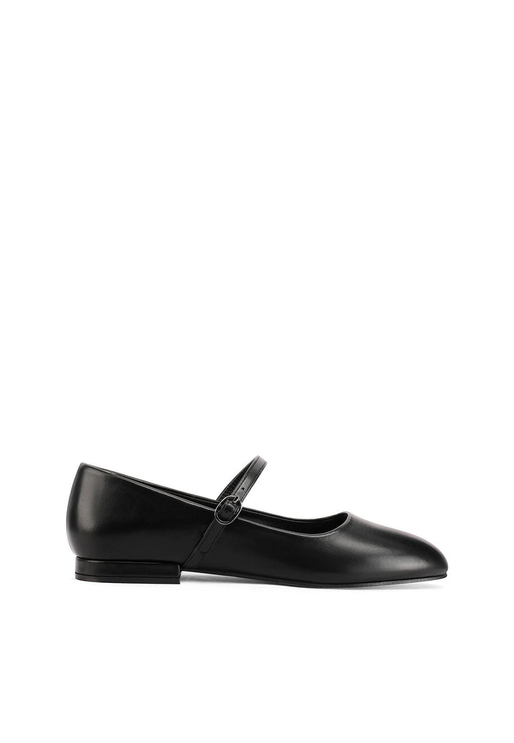 Ballerine con cinturino da donna in colore nero