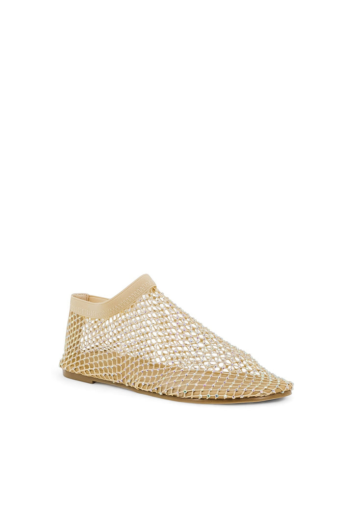 Ballerine con strass color beige