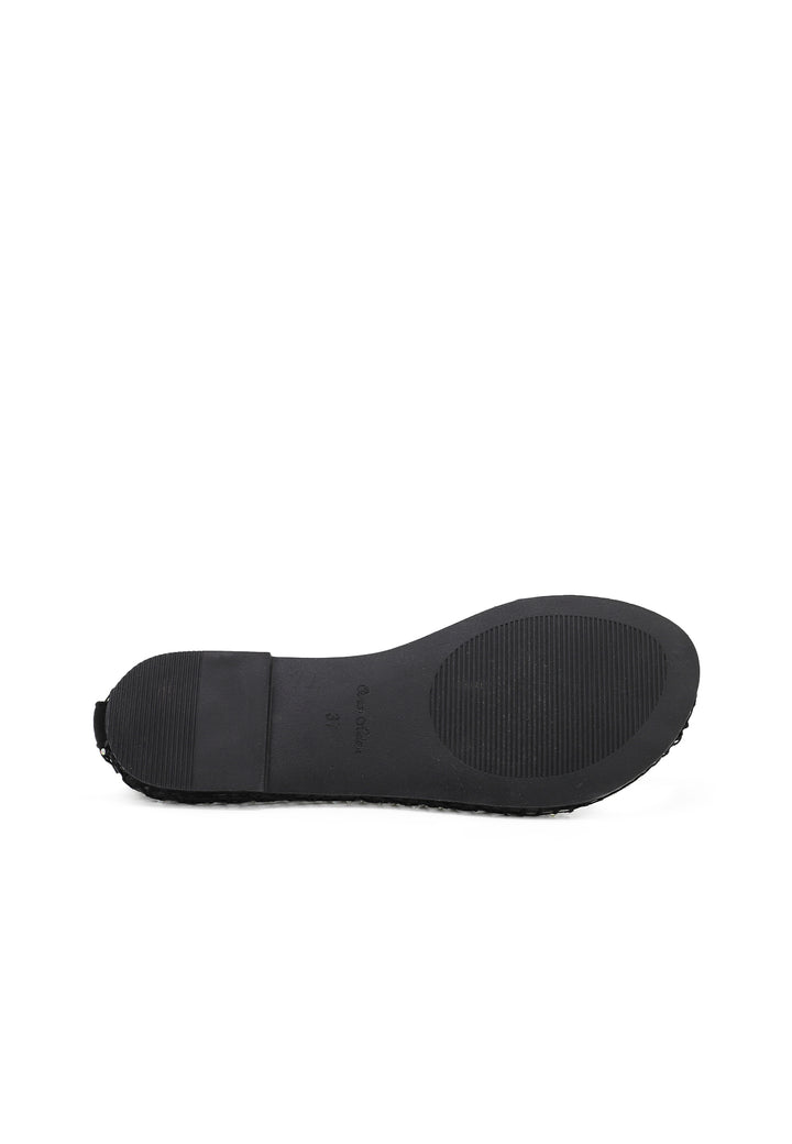 Ballerine con strass color nero