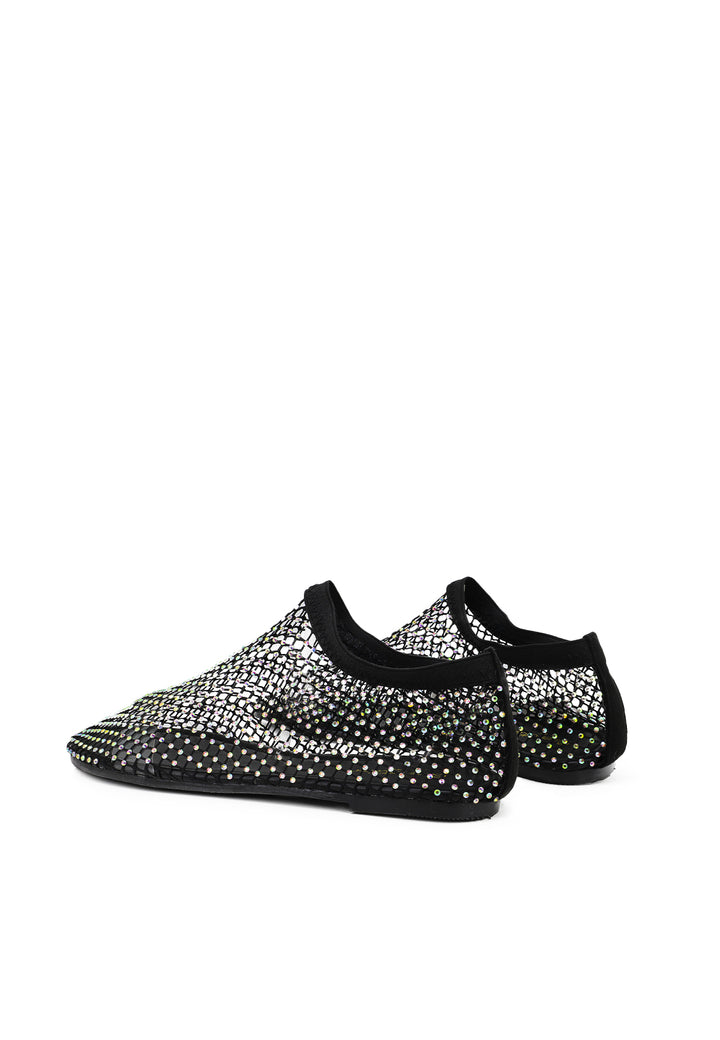 Ballerine con strass color nero