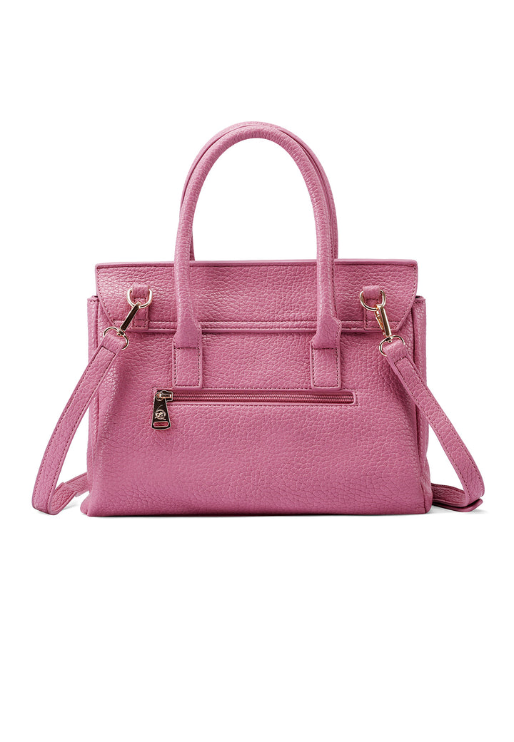 Borsa con chiusura in metallo colore fucsia