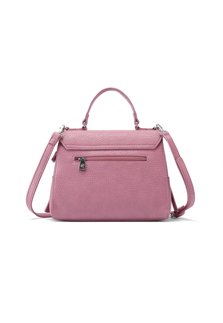 Borsa elegante con chiusura metallica color fucsia