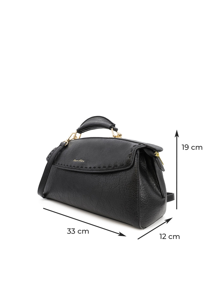 borsa a mano queen helena con tracolla rimovibile LW206 nero