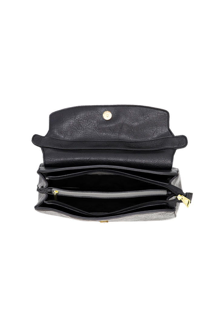 borsa a mano queen helena con tracolla rimovibile LW206 nero