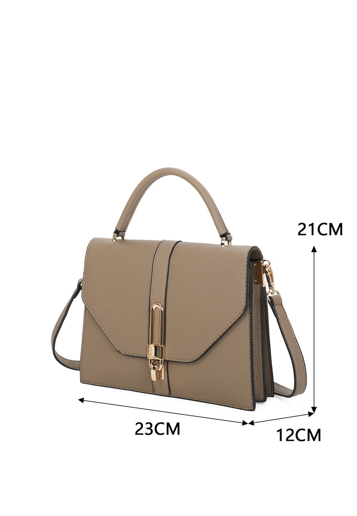 Borsa a mano con tracolla colore khaki