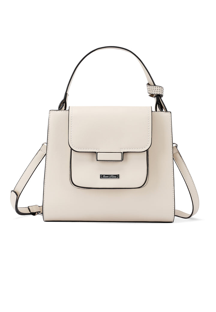 Borsa a tracolla o con manico colore beige