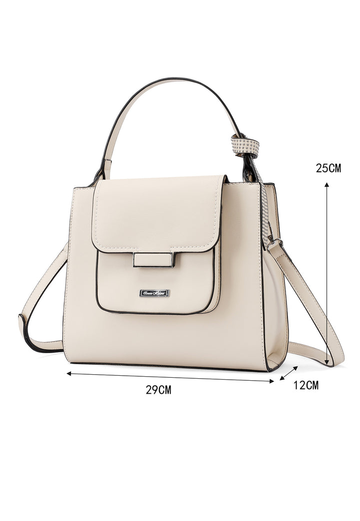 Borsa a tracolla o con manico colore beige