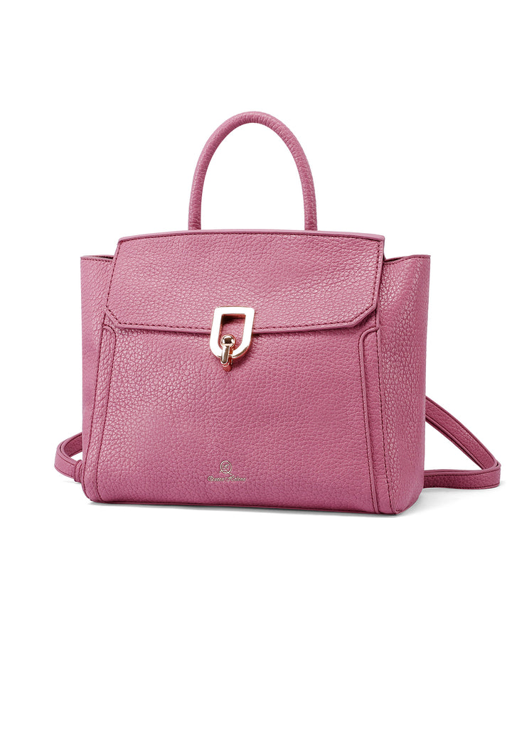 Borsa zainetto con chiusura metallica colore fucsia