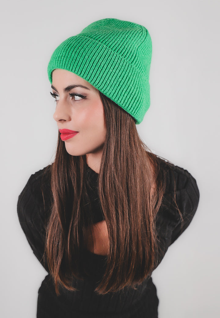 cappello invernale da donna colore verde