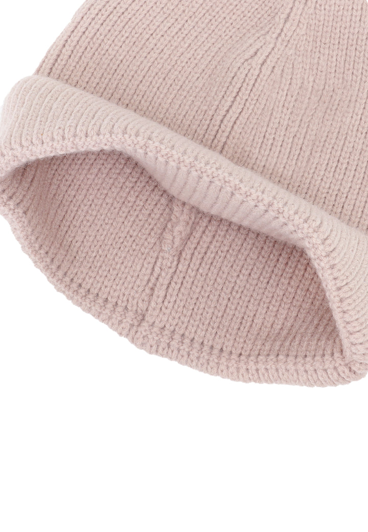 Cappello invernale donna con pon pon di colore rosa