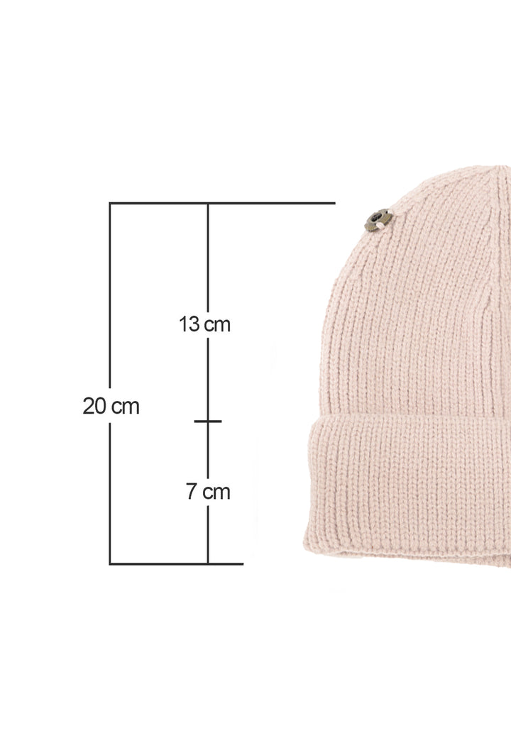 Cappello invernale donna con pon pon di colore rosa