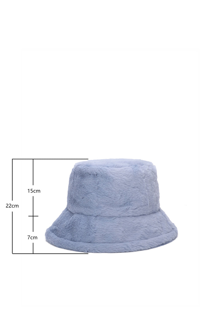 Cappello da pescatore da donna con pelo colore blu