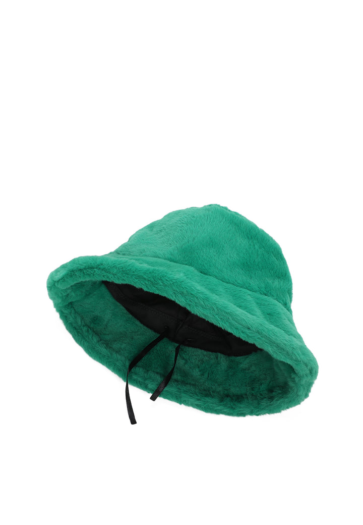 Cappello da pescatore da donna con pelo colore verde