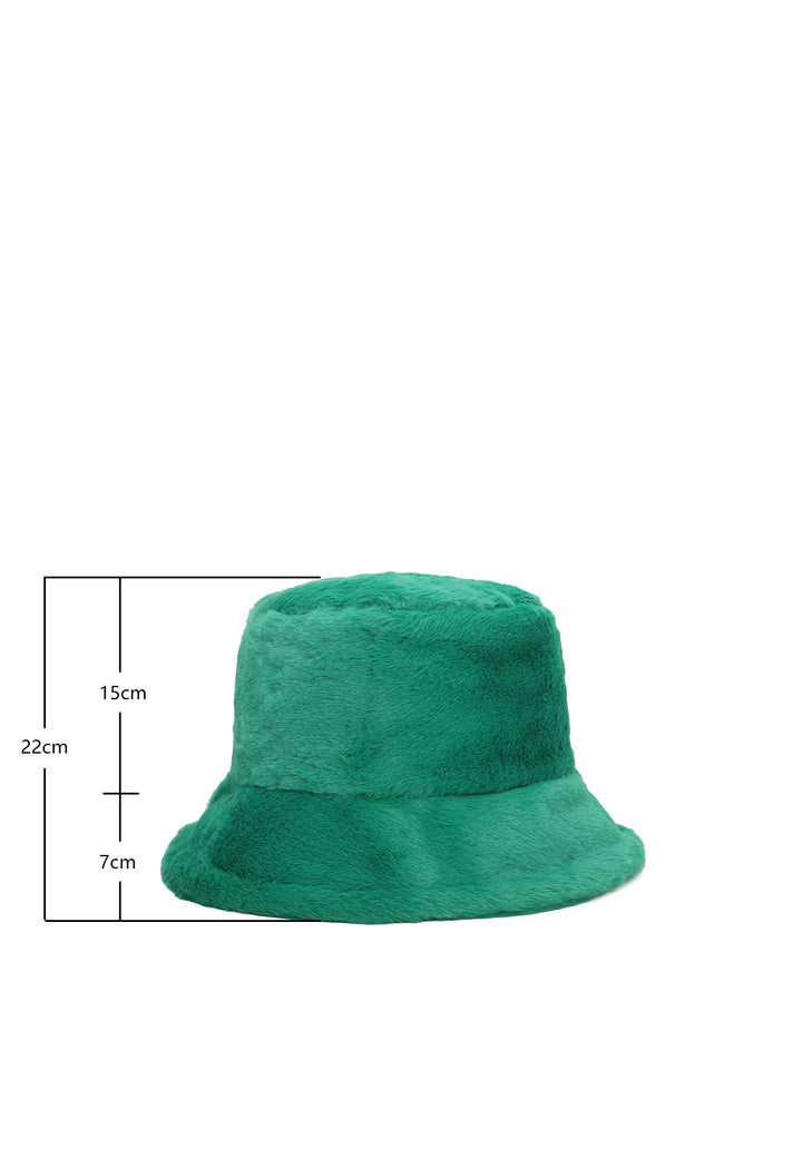 Cappello da pescatore da donna con pelo colore verde