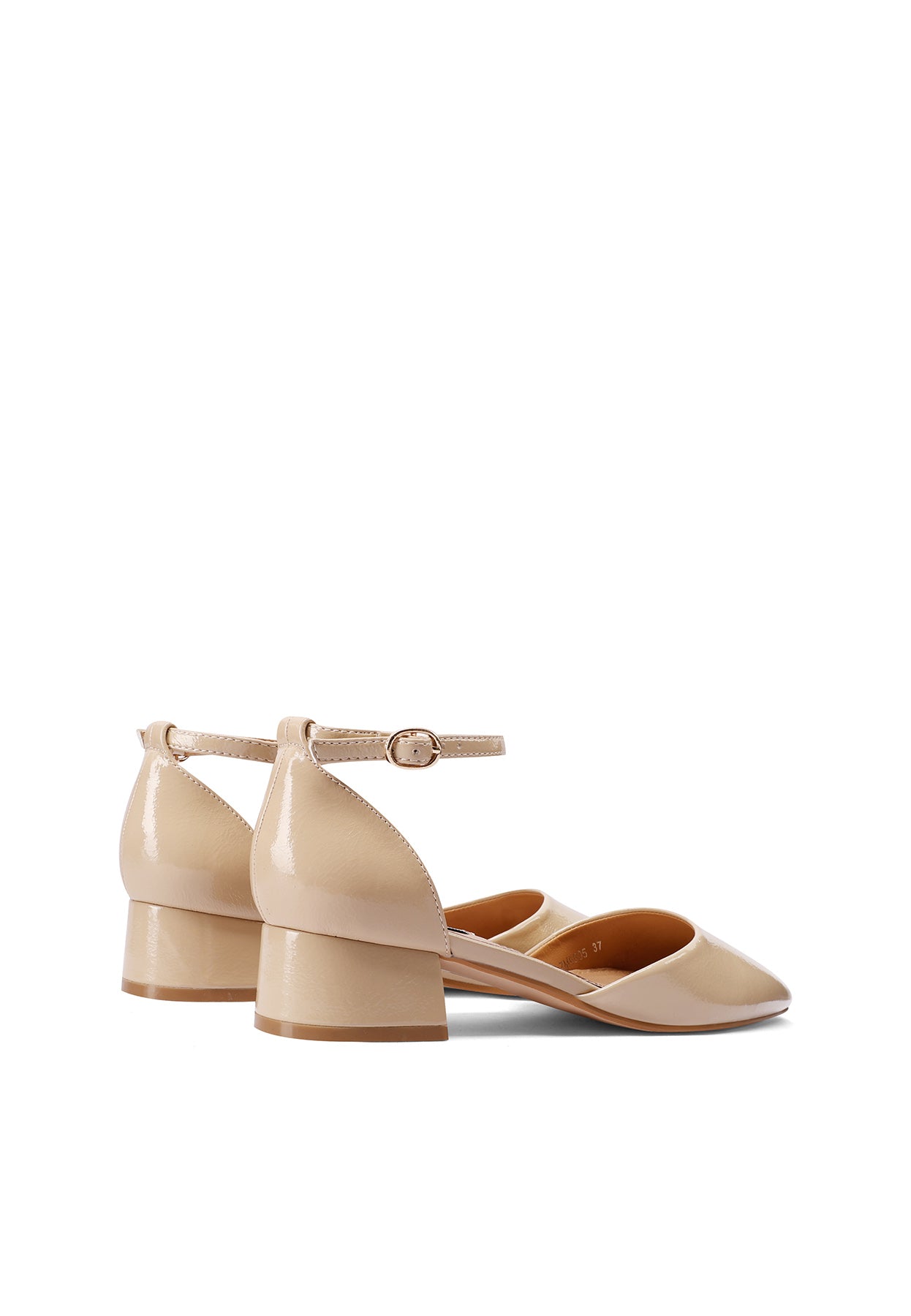 Décolleté Comode Per Tutti I Giorni Queen Helena Decollete Décolleté Con Tacco Basso QUEEN HELENA - Punta Chiusa E Cinturino, Tacco 3.5cm, Pelle Sintetica, Donna Scarpe Comode Da Cerimonia Scarpe Donna Per