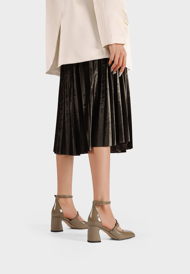 decolletè mary jane queen helena K3922 khaki