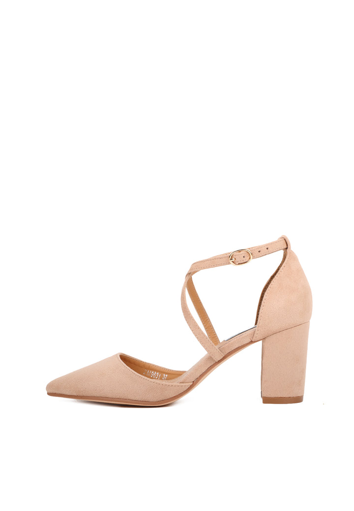 Dècolletè a punta con tacco largo queen helena zm9631 beige