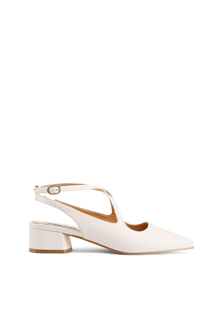 Decolletè slingback da donna colore beige