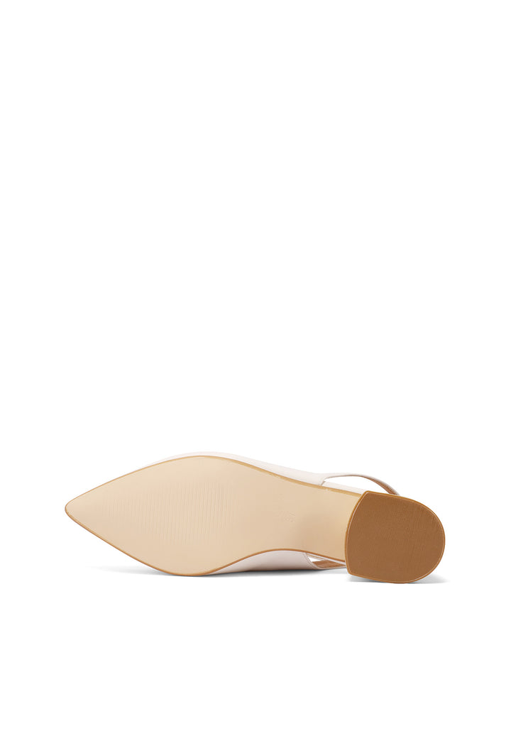 Decolletè slingback da donna colore beige