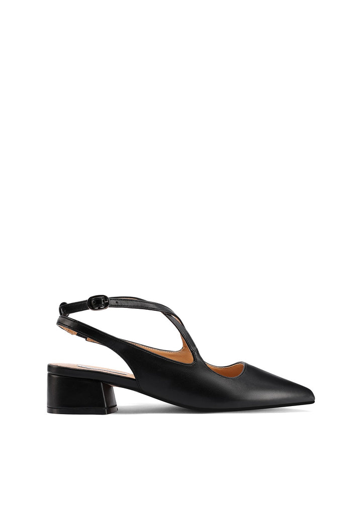 Decolletè slingback da donna colore nero