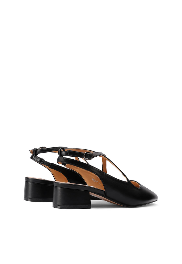 Decolletè slingback da donna colore nero