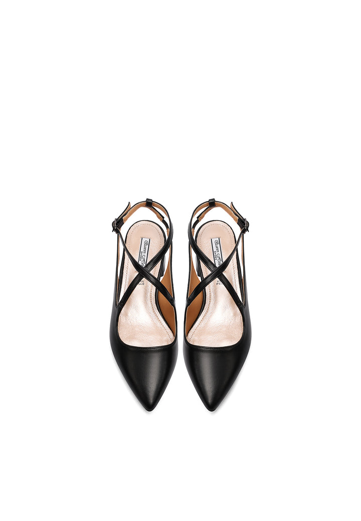 Decolletè slingback da donna colore nero