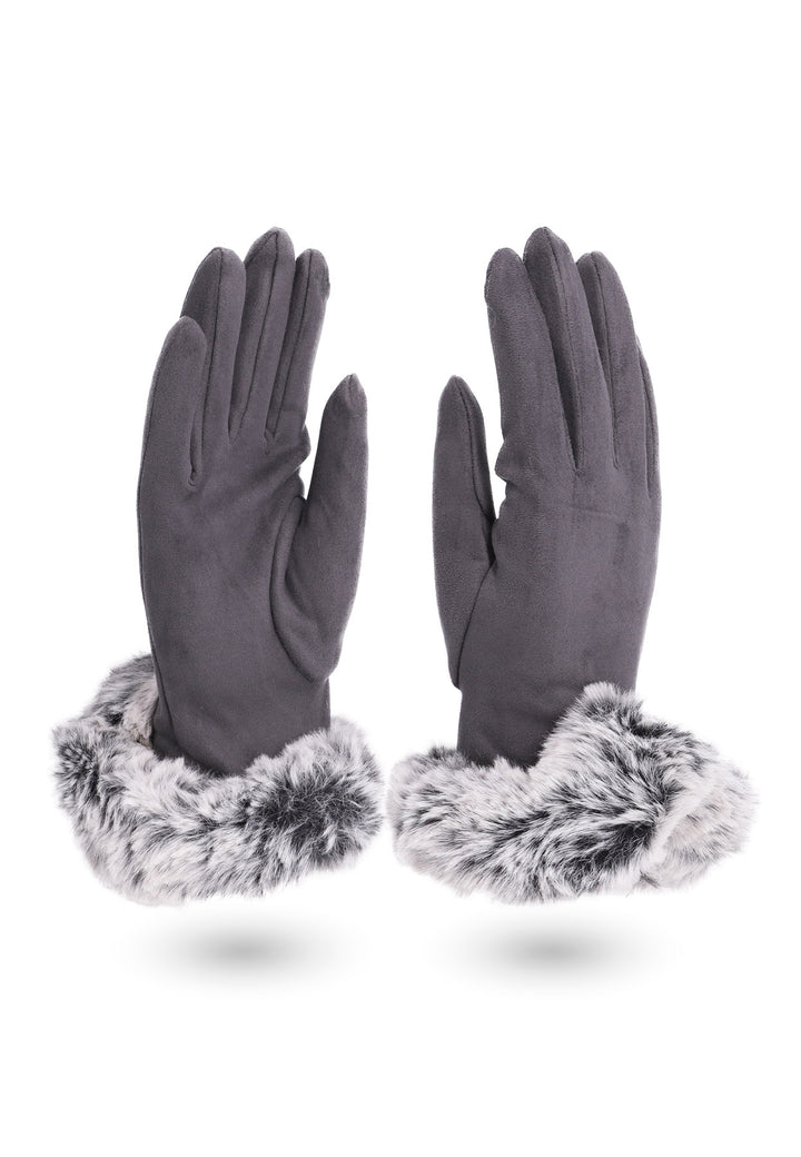 Guanti invernali caldi da donna in pelle scamosciata spessa Guanti invernali caldi da donna in pelle scamosciata spessa