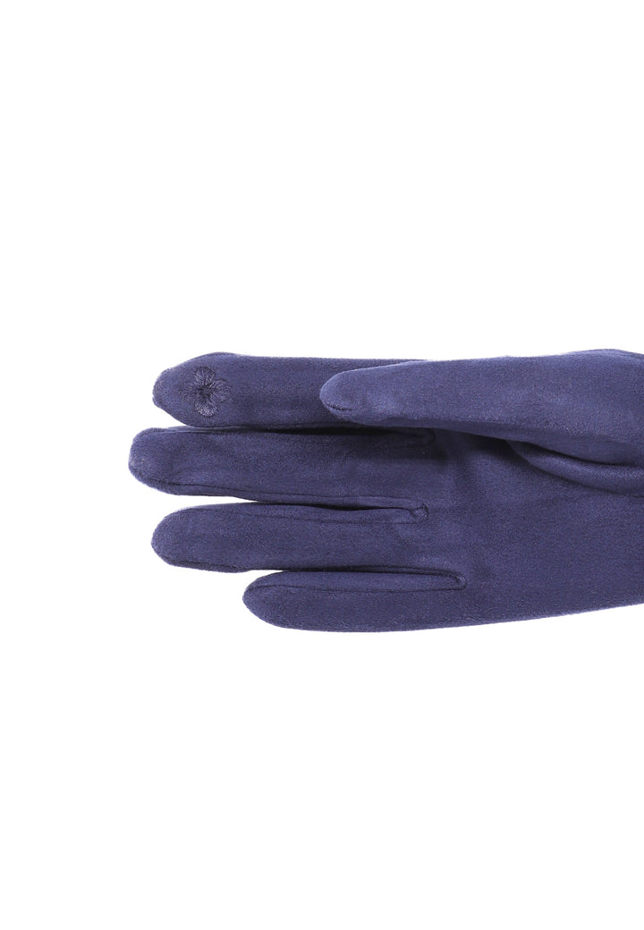 guanti da donna invernali touch screen queen helena blu