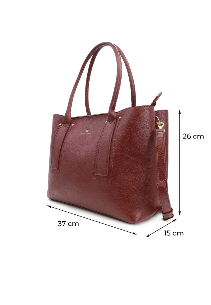 Borsa donna a mano con tracolla regolabile red