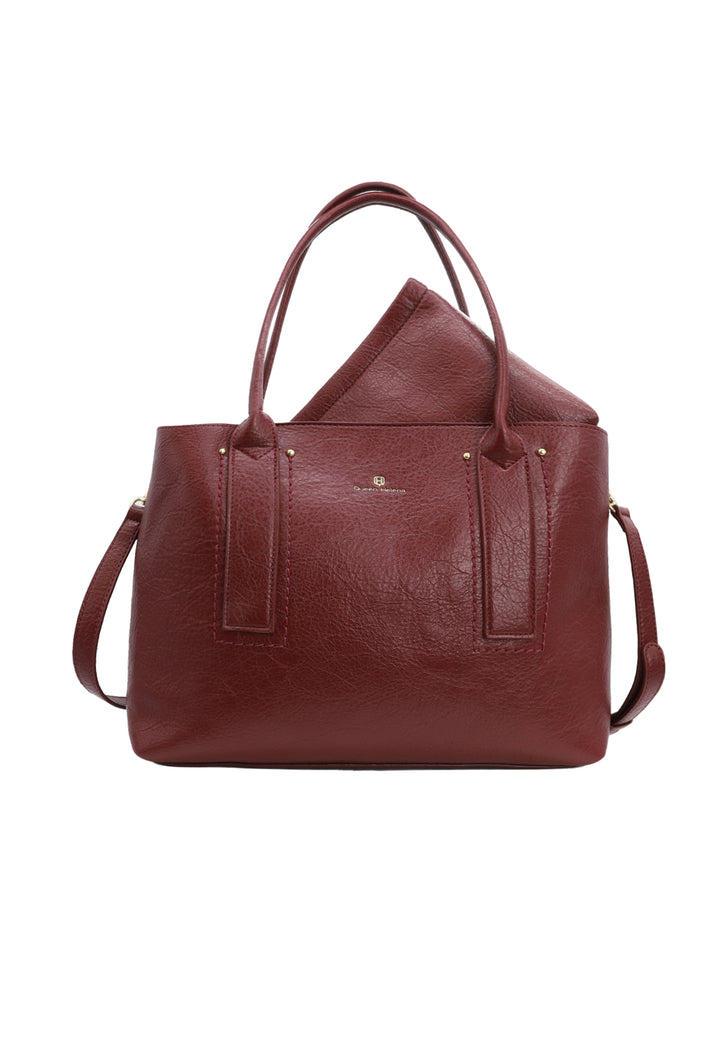 Borsa donna a mano con tracolla regolabile red