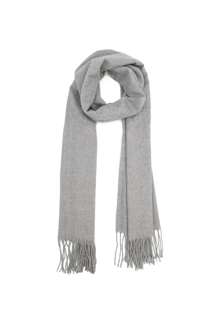 Sciarpa-flanella-frange-calda-lunga-grigio