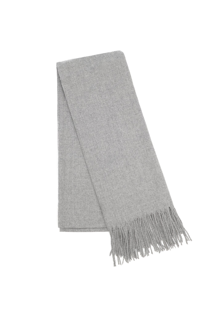 Sciarpa-flanella-frange-calda-lunga-grigio