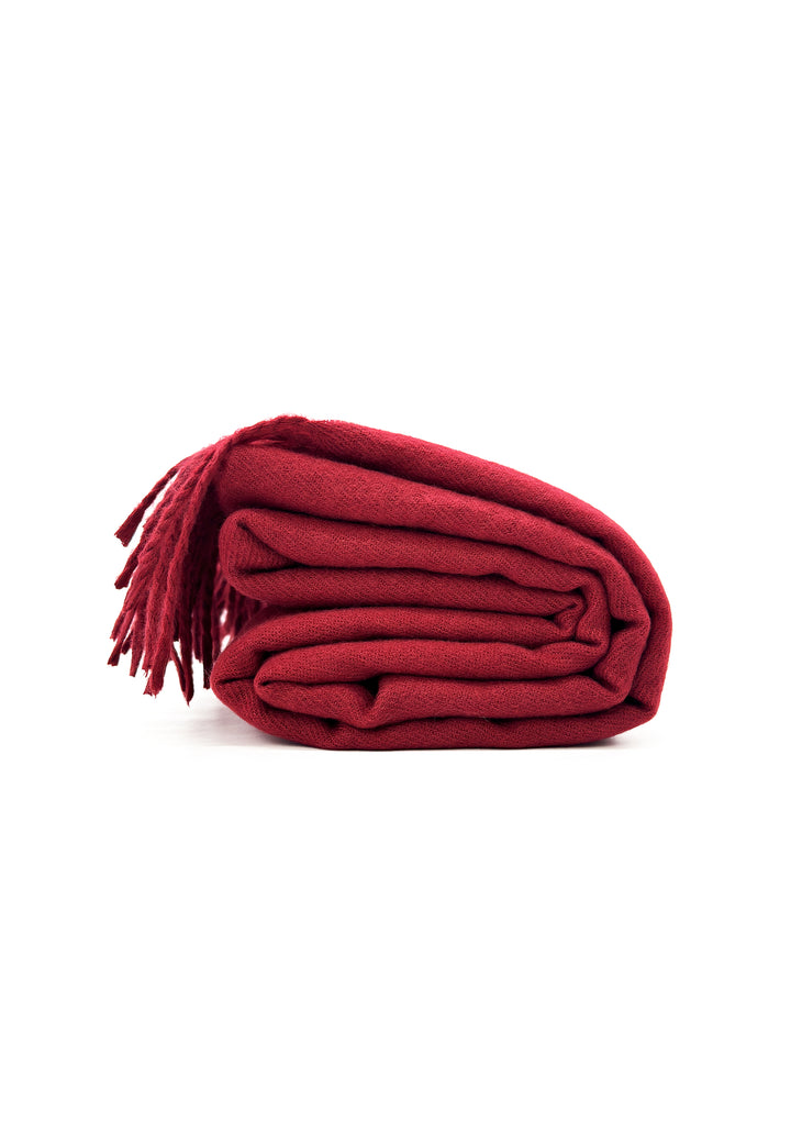 Sciarpa-flanella-frange-calda-lunga-rosso