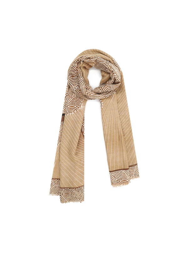 Sciarpa con fantasia cavallo marrone