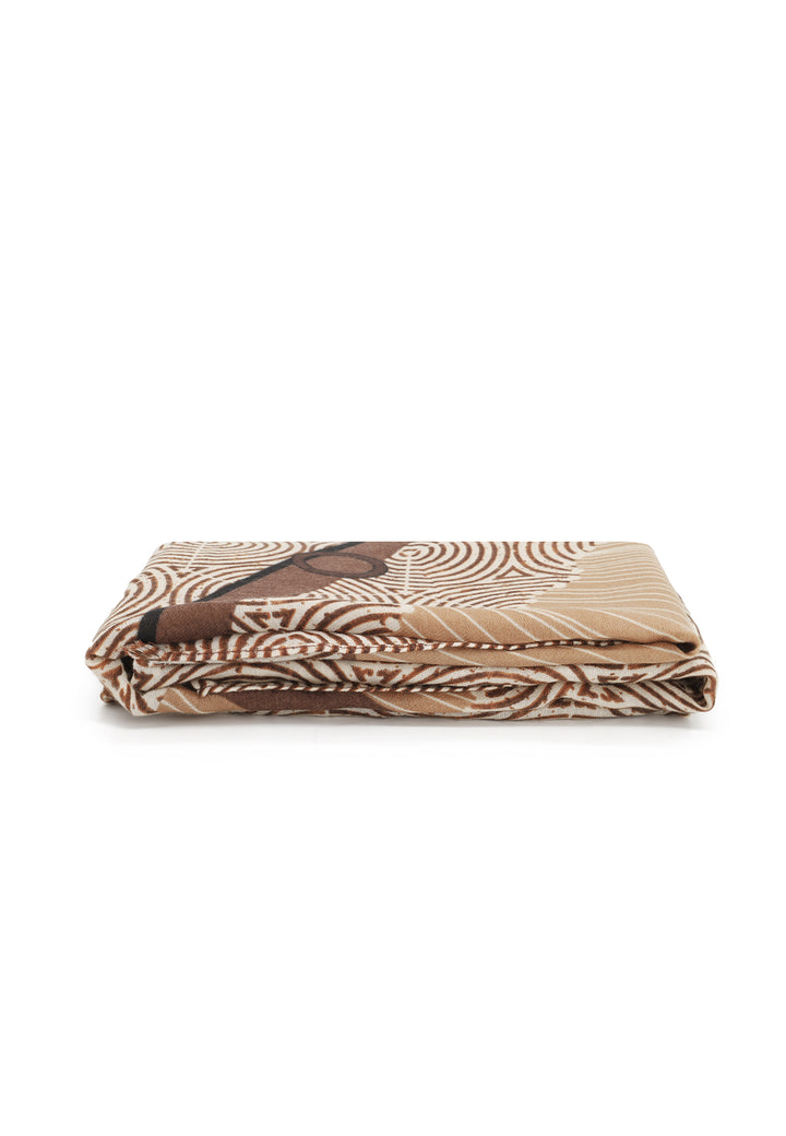 Sciarpa con fantasia cavallo marrone