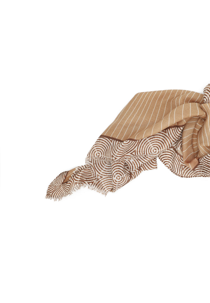 Sciarpa con fantasia cavallo marrone