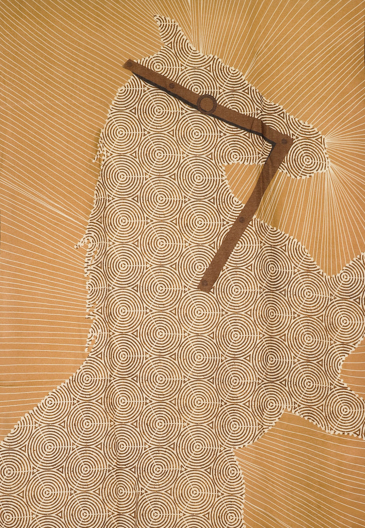 Sciarpa con fantasia cavallo marrone