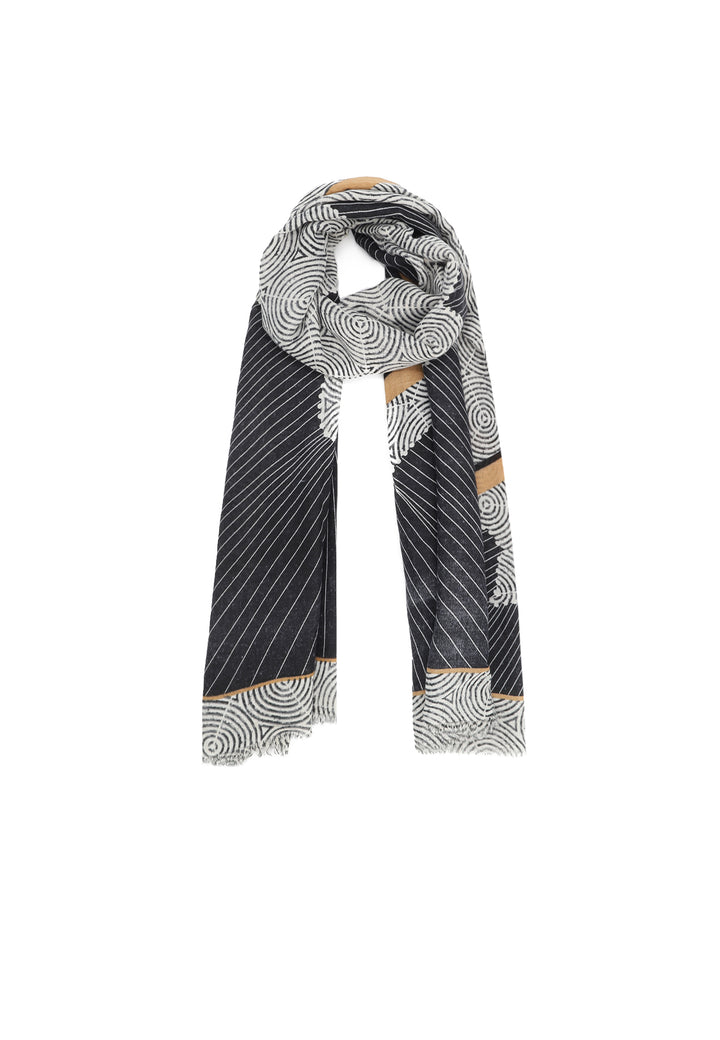 Sciarpa con fantasia cavallo nero