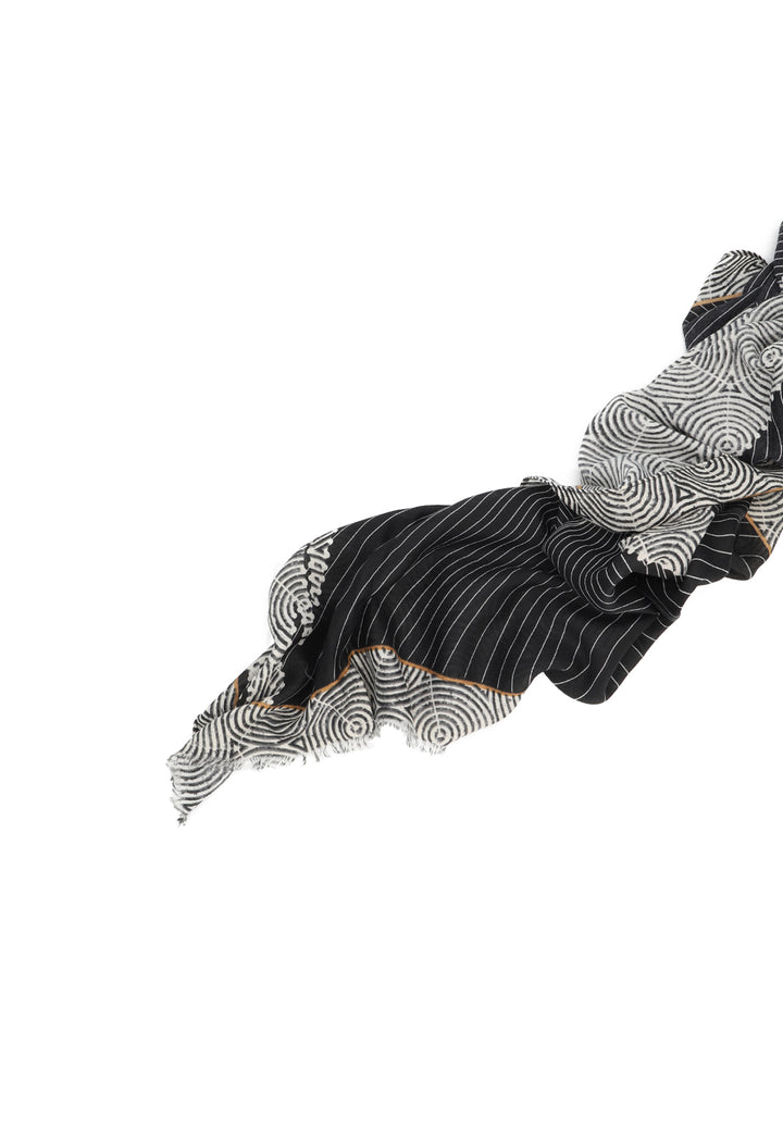 Sciarpa con fantasia cavallo nero