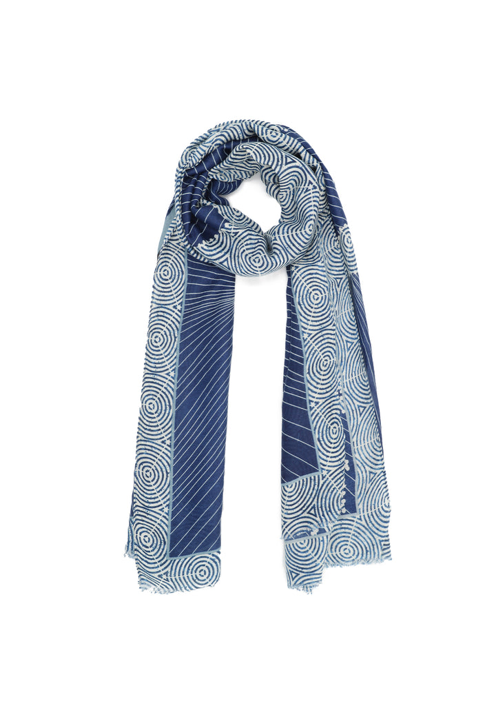 Sciarpa con fantasia cavallo blu