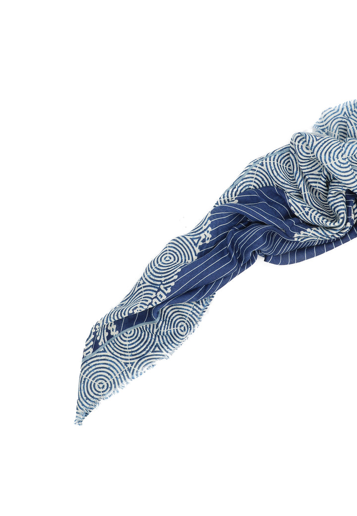 Sciarpa con fantasia cavallo blu