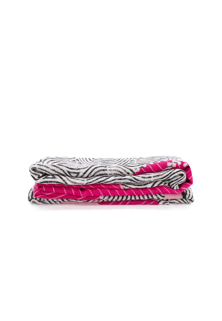 Sciarpa con fantasia cavallo fucsia