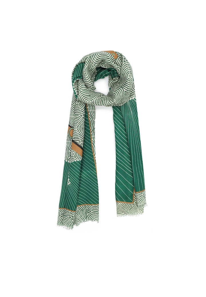 Sciarpa con fantasia cavallo verde